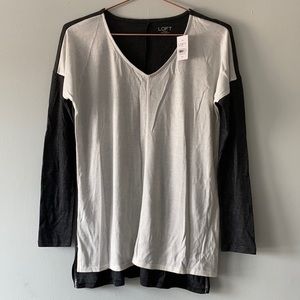 NWT Loft Color-block T